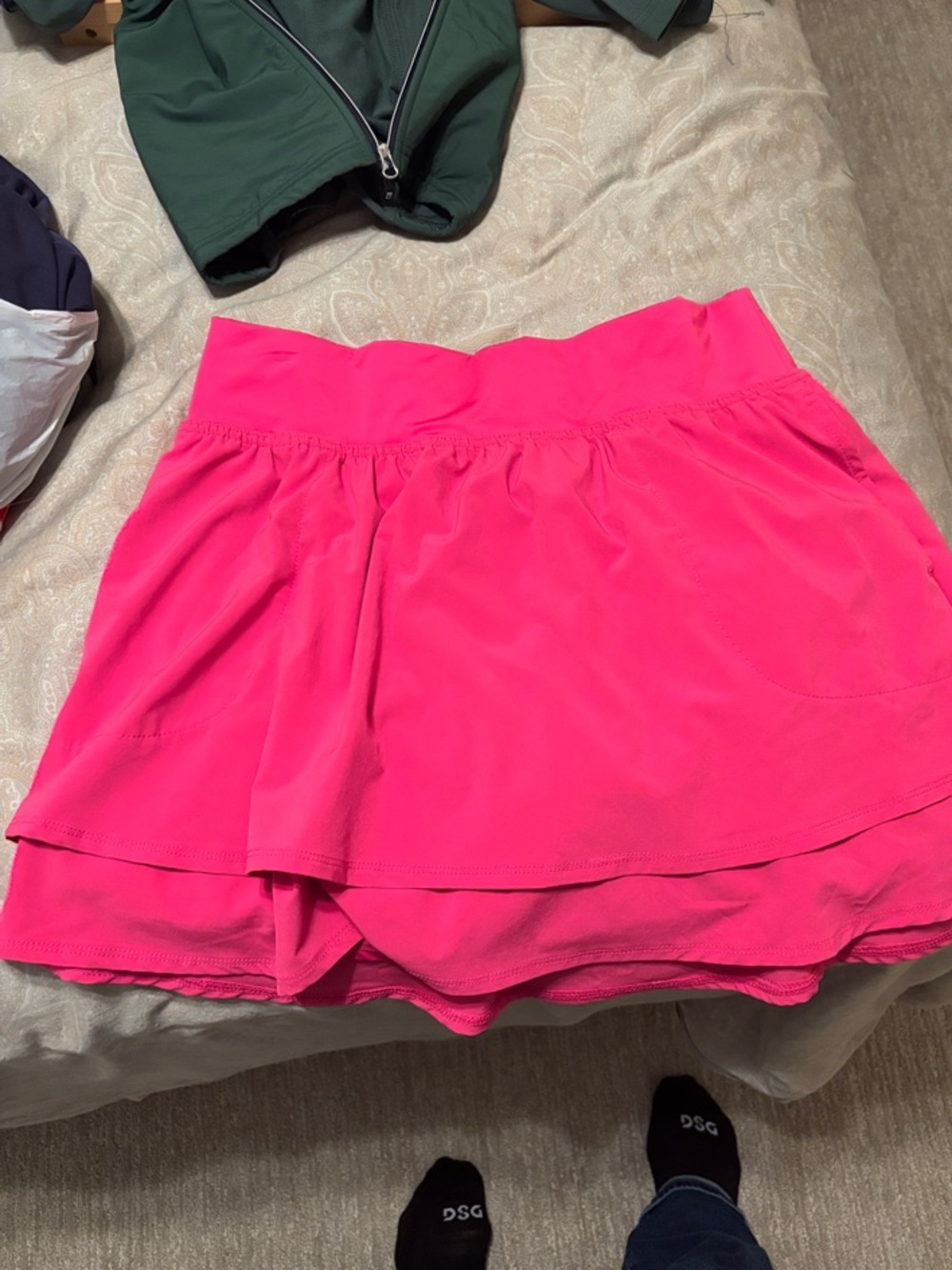 Bright Hot Pink Athletic Golf Skort